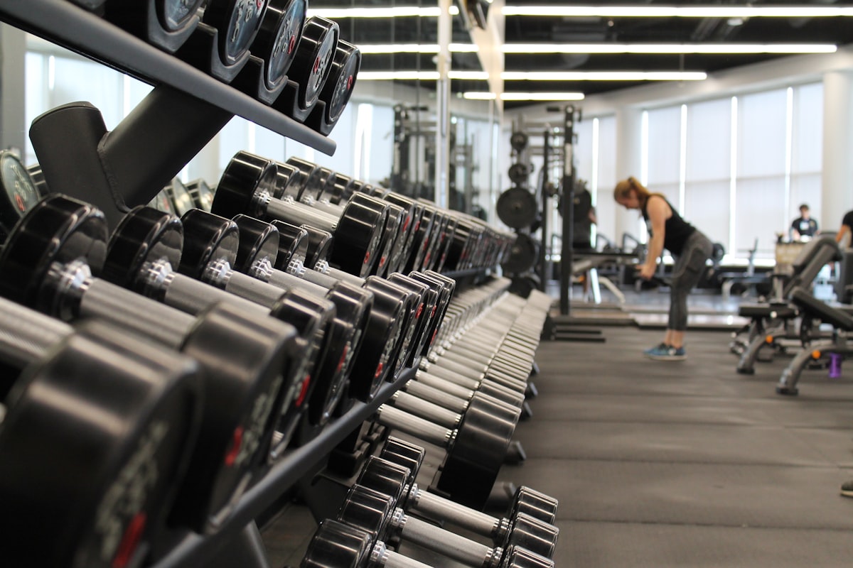 Equipamiento de gimnasio en casa y pesas: Mancuernas ajustables Bowflex y racks